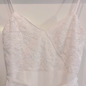 Paper White prom dress very good condition worn once